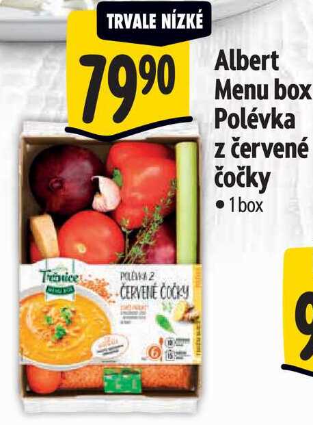 Albert Menu box Polévka z červené čočky