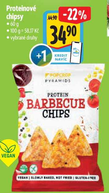 Proteinové chipsy, 60 g