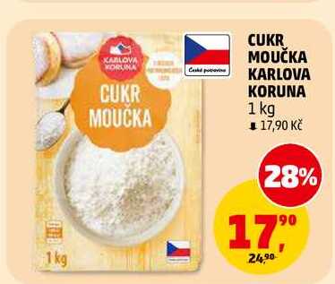 CUKR MOUČKA KARLOVA KORUNA, 1 kg