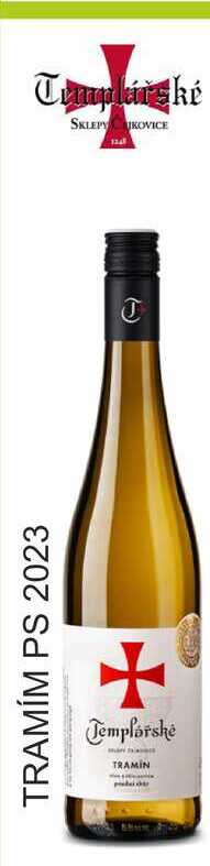 Templářské sklepy 0,75l TRAMÍM PS 2023