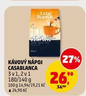 KÁVOVÝ NÁPOJ CASABLANCA 3v1, 180 g