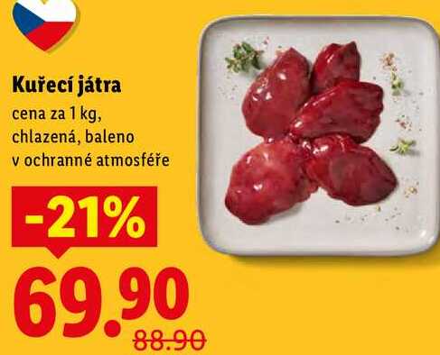 Kuřecí játra, cena za 1 kg