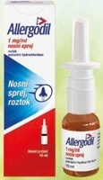 Allergodil 1 mg/ml nosní sprej, roztok