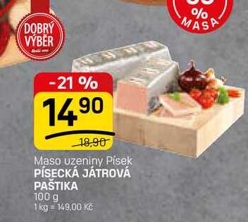 PÍSECKÁ JÁTROVÁ PAŠTIKA 100 g 