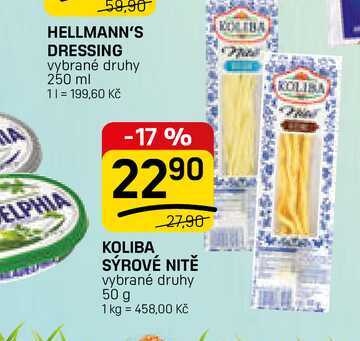 KOLIBA SÝROVÉ NITĚ vybrané druhy 50 g 