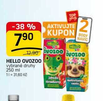 HELLO OVOZOO vybrané druhy 250 ml