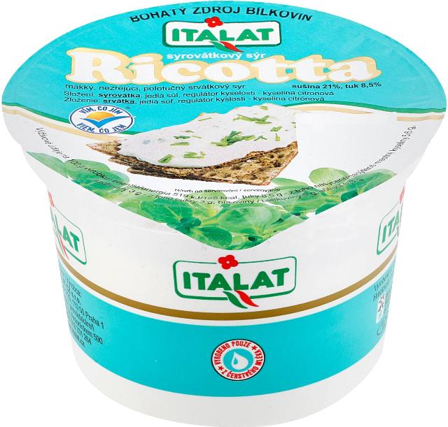 Italat Ricotta Čerstvý syrovátkový sýr