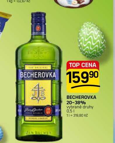 BECHEROVKA 20-38% vybrané druhy 0,5l