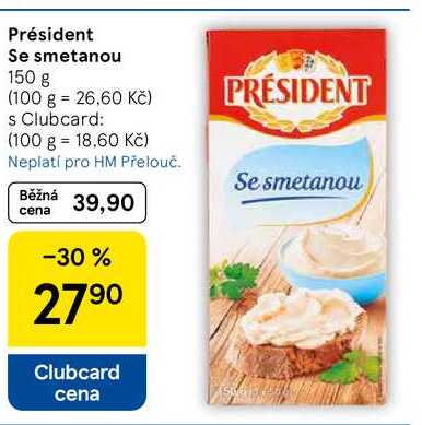 Président Se smetanou, 150 g  