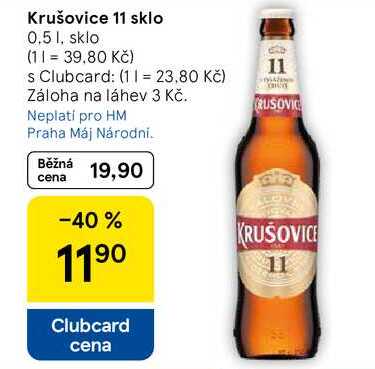 Krušovice 11 sklo, 0.5 I