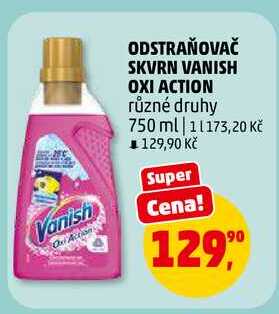 ODSTRAŇOVAČ SKVRN VANISH OXI ACTION, 750 ml