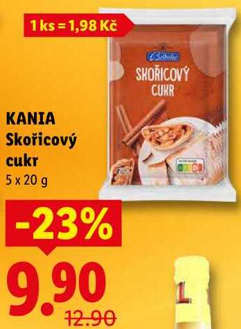 KANIA Skořicový cukr, 5x 20 g v akci