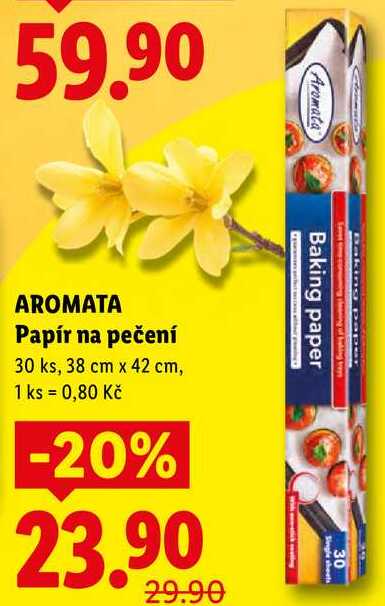 AROMATA Papír na pečení, 30 ks