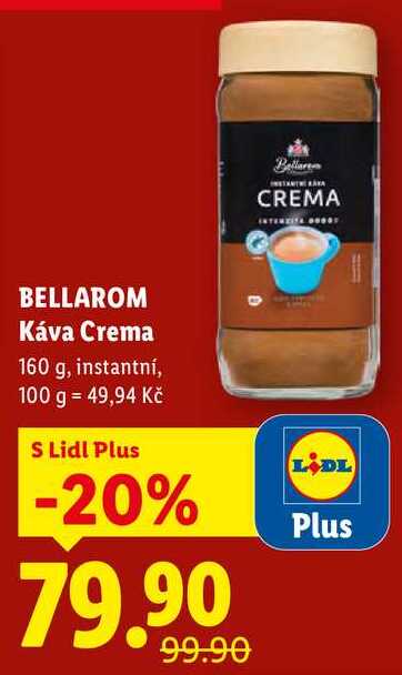 BELLAROM Káva Crema, 160 g