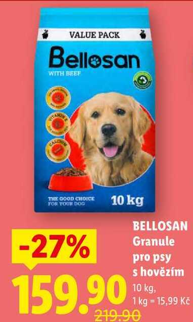 BELLOSAN Granule pro psy s hovězím, 10 kg