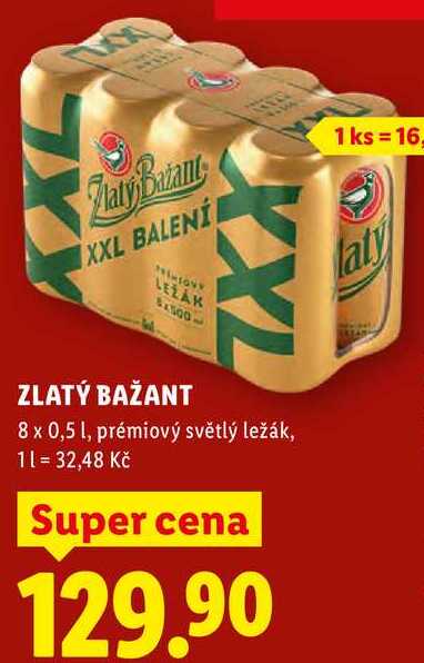 ZLATÝ BAŽANT, 8x 0,5 l