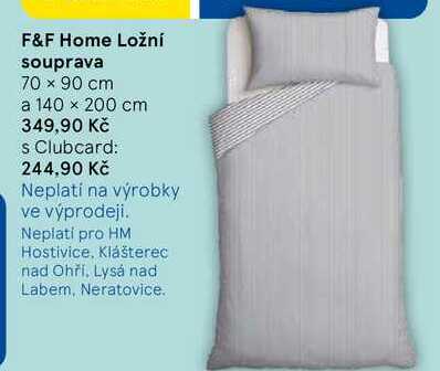 F&F Home Ložní souprava, 70 x 90 cm a 140 x 200 cm  