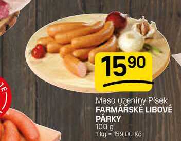 FARMÁŘSKÉ LIBOVÉ PÁRKY 100 g 