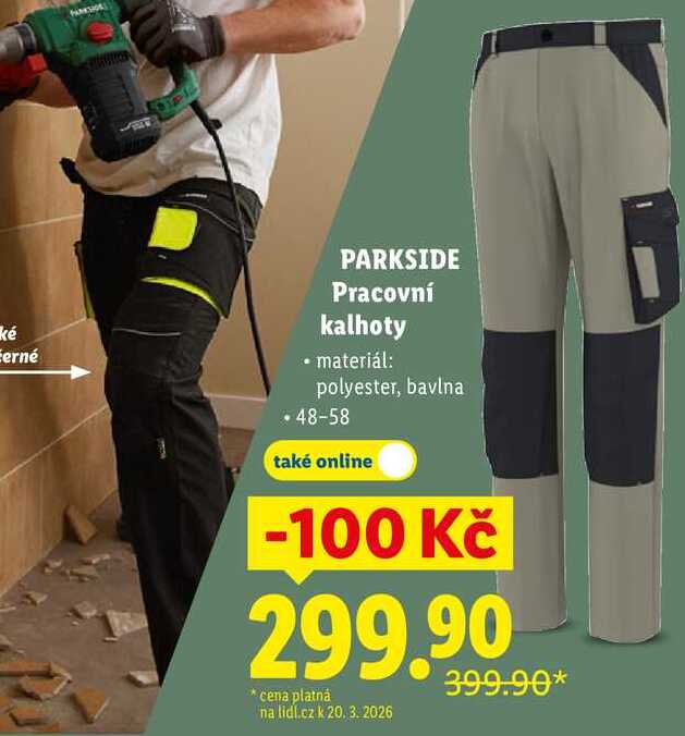 PARKSIDE Pracovní kalhoty