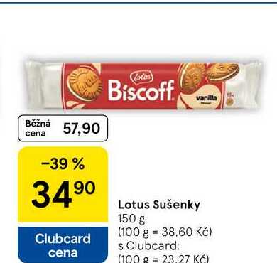 Lotus Sušenky, 150 g  