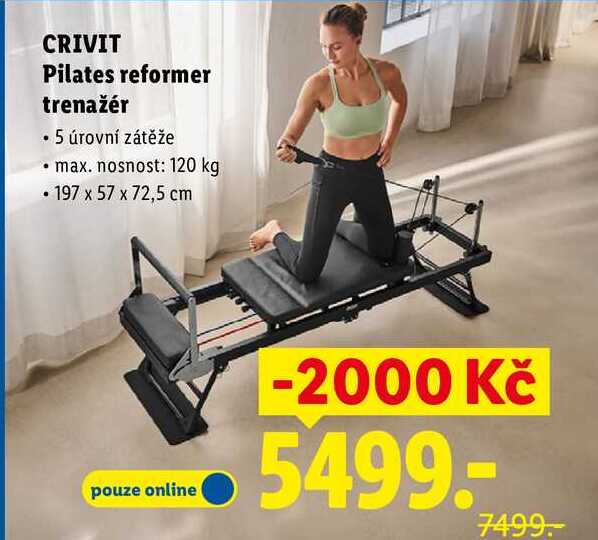 CRIVIT Pilates reformer trenažér 
