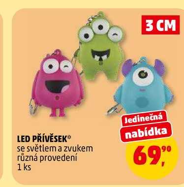 LED PŘÍVĚSEK, 1 ks