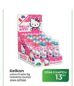 HELLO KITTY Relkon cukro+hračka 5g HelloKitty lipstick
