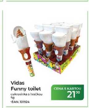 Vidas Funny toilet cukrovinka s hračkou 5g