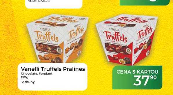 Vanelli Truffels Pralines Chocolate, Fondant 150g