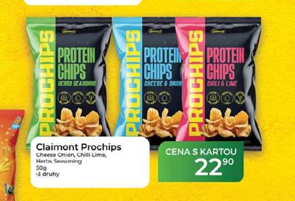 Claimont Prochips Cheese Onion, Chilli Lime, Herbs Seasoning 50g