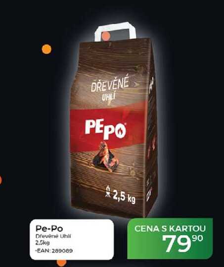Pe-Po Dřevěné Uhlí 2,5kg