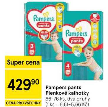 Pampers pants Plenkové kalhotky, 66-76 ks 