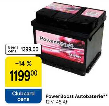 PowerBoost Autobaterie, 12 V. 45 Ah 