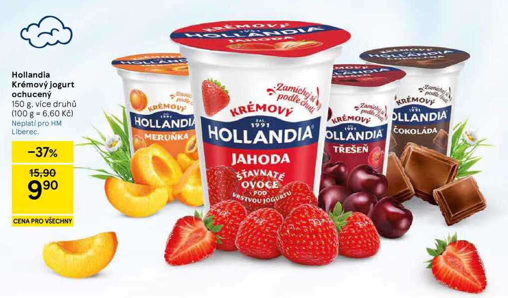 Hollandia Krémový jogurt ochucený, 150 g, více druhů 