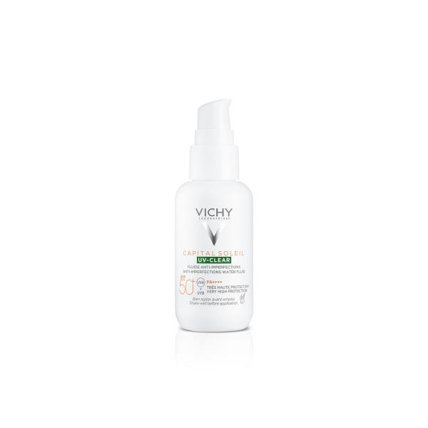 Vichy Capital Soleil UV-Clear denní péče SPF 50+ 40 ml Lékárna LEMON
