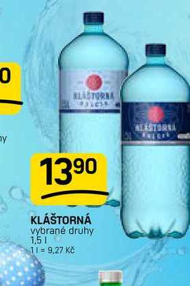 KLÁŠTORNÁ vybrané druhy 1,5l