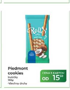 Piedmont cookies trubičky 160g