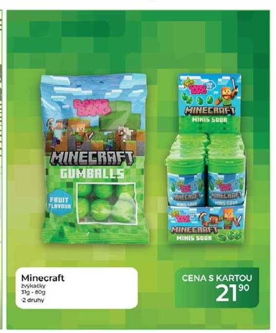 Minecraft žvýkačky 31g - 80g