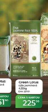 Green Lotus rýže jasmínová 4,55kg