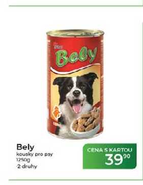 Bely kousky pro psy 1250g