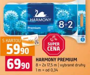 HARMONY PREMIUM 8+2x 17,5 m vybrané druhy Terno