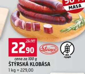 ŠTÝRSKÁ KLOBÁSA 100g