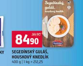 SEGEDÍNSKÝ GULÁŠ, HOUSKOVÝ KNEDLÍK 400 g