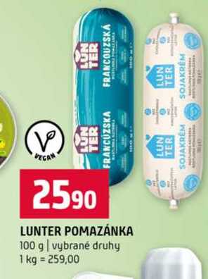 LUNTER POMAZÁNKA 100 g vybrané druhy 