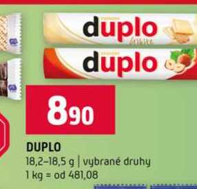 DUPLO 18,2-18,5 g vybrané druhy