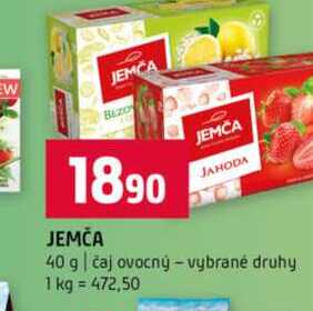 JEMČA 40 g čaj ovocný vybrané druhy