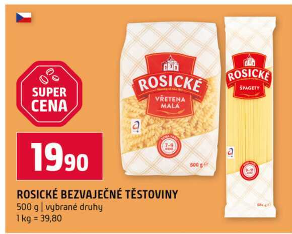 ROSICKÉ BEZVAJEČNÉ TĚSTOVINY 500 g 