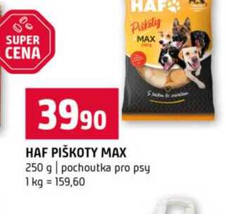 HAF PIŠKOTY MAX 250 g pochoutka pro psy 