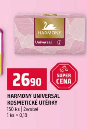 HARMONY UNIVERSAL KOSMETICKÉ UTĚRKY 150 ks 2vrstvé Terno