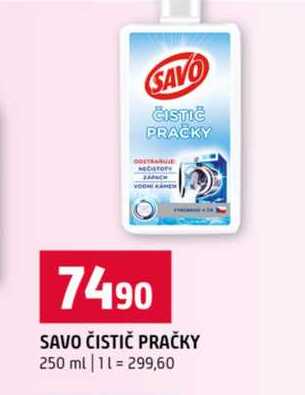 SAVO ČISTIČ PRAČKY 250 ml